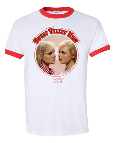 Sweet Valley Ringer  Unisex Tee - meaniemart, pins, patches