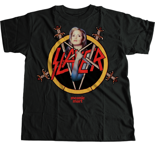 Buffy X Slayer Tee - meaniemart, pins, patches