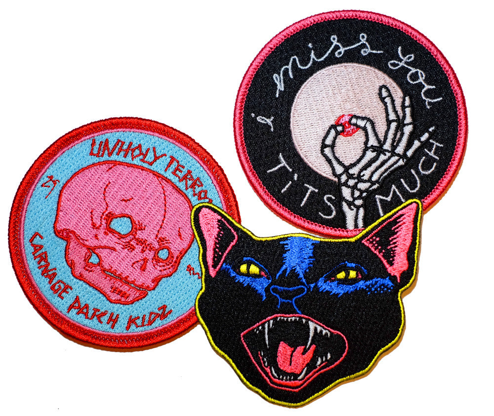 Tits Pussies & Carnage Patch Pack - meaniemart, pins, patches